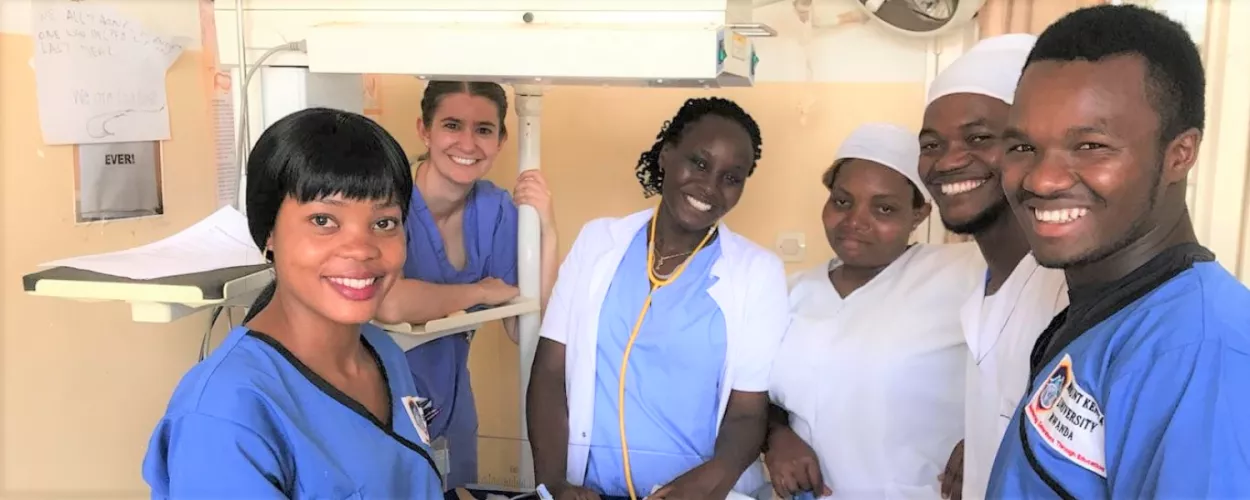 Medical professionals working with RCPCH global child health teams