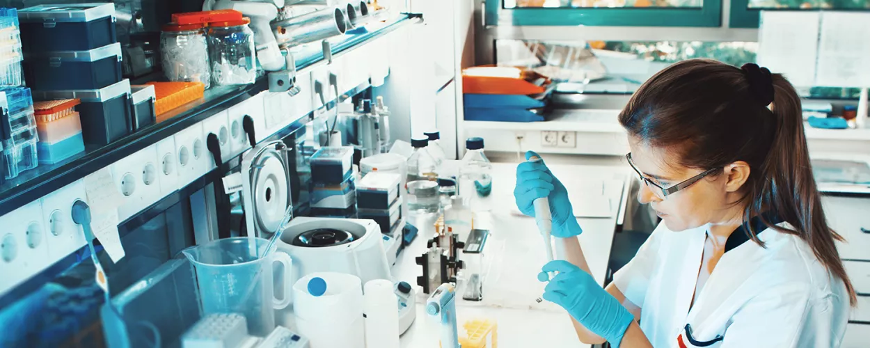 Woman working in a laboratory