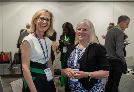 Professional women at conference