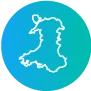 Icon - outline map of Wales