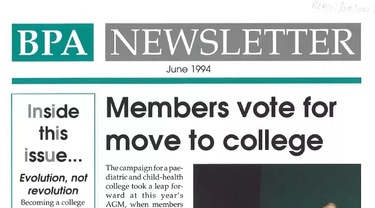 Extract from BPA newsletter - 'Members vote for move to college'