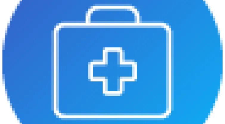 Blue medical icon-90px