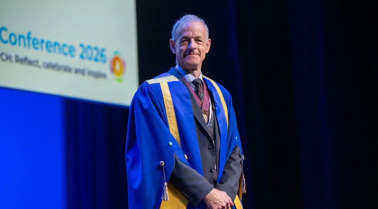 President Steve Turner on stage at our annual Conference