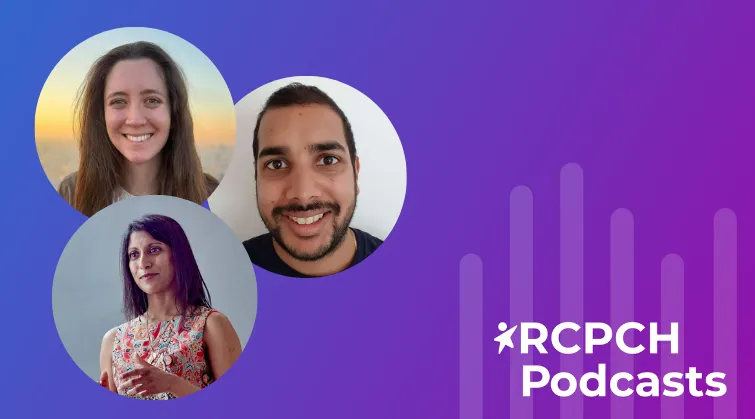 Building Capacity 2 podcast guests on a purple background
