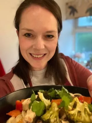 Nicola Ruth with her dish 
