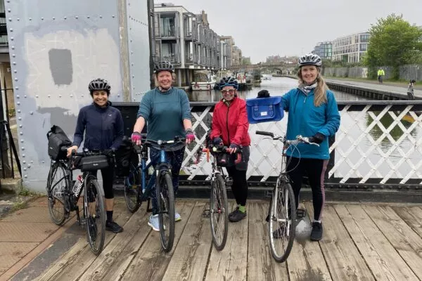 Ride for Their Lives cyclists on their way to Glasgow