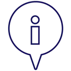 Information sign in speech bubble