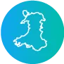 Icon - outline map of Wales