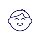 Icon: Child with short hair