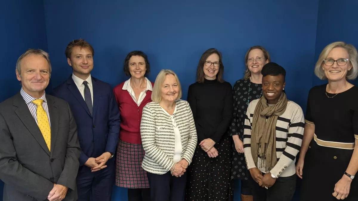 Dame Mary Marsh at her last Board of Trustees meeting 