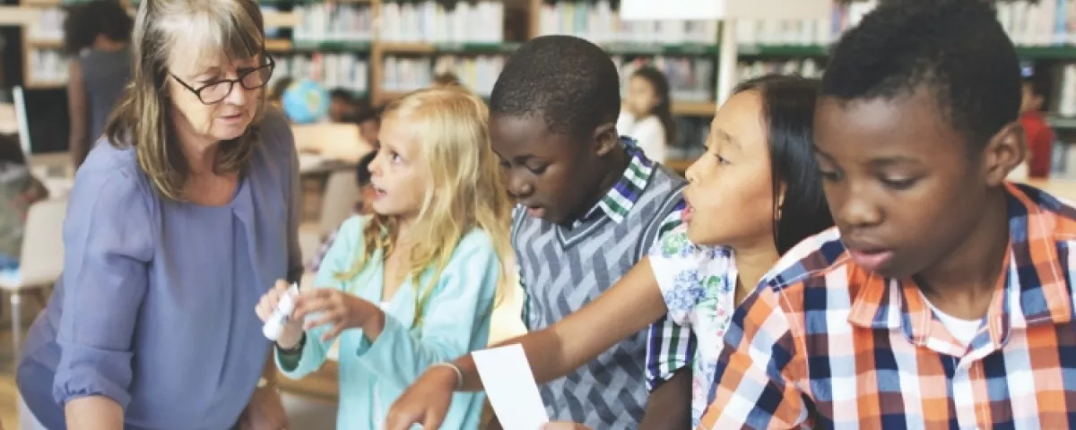 Children in learning environment 