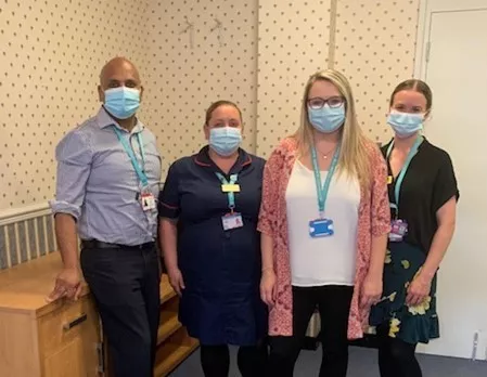 Four members from the Warrington & Halton team