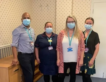 Four members from the Warrington & Halton team