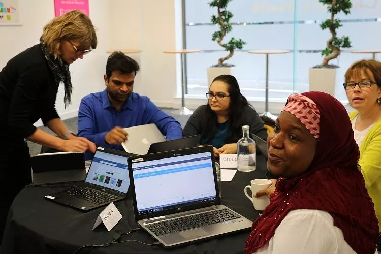 Question Setting Group meeting - group at table