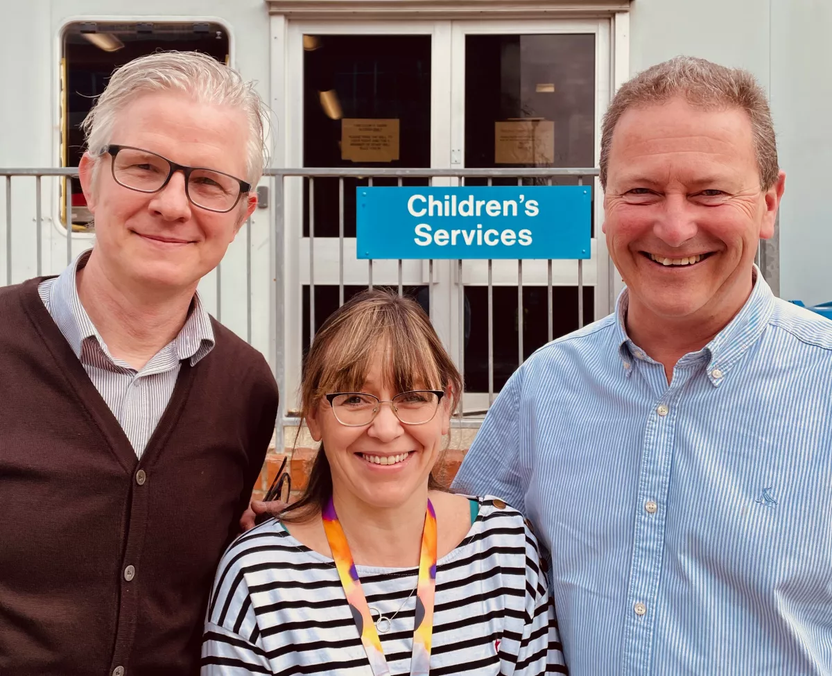 Pictured from left to right– Matthias Zilbauer, Claire Glemas, Robert Heuschkel