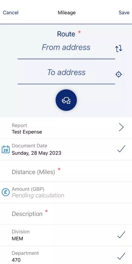 from and to addresses