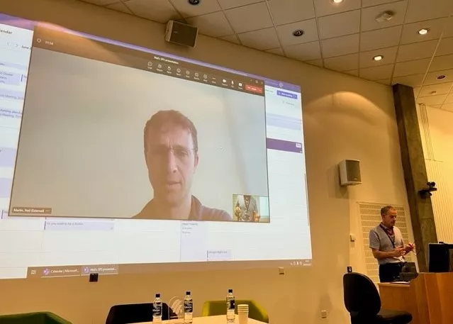 Dr Neil Martin attending the Summer Meeting virtually