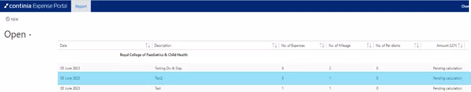 Continia expenses portal - Open to view and edit
