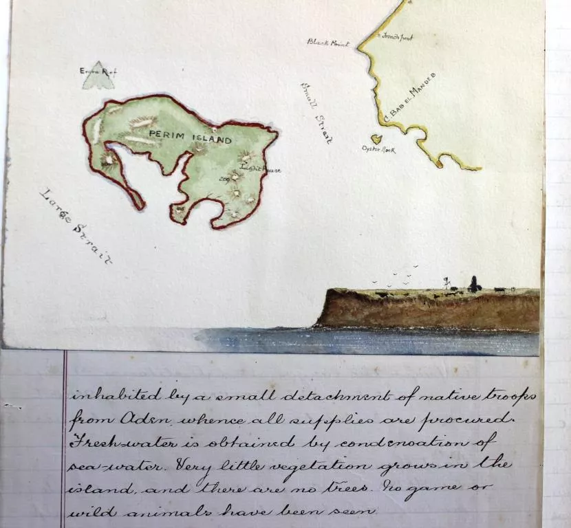 Map and text from Theodore Preston’s journals