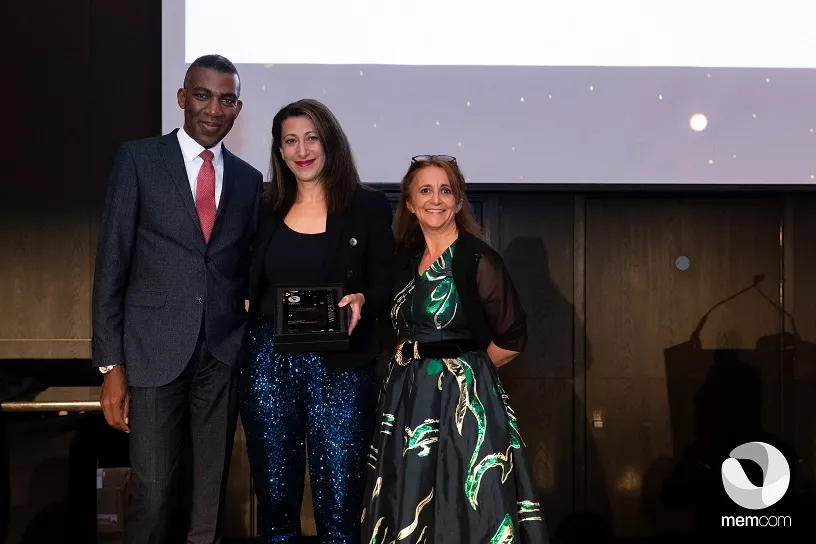 Rob Okunnu, Selma Laklai receive the Memcom award at a ceremony featuring Lucy Porter