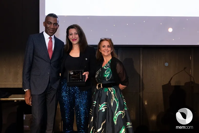 Rob Okunnu, Selma Laklai receive the Memcom award at a ceremony featuring Lucy Porter
