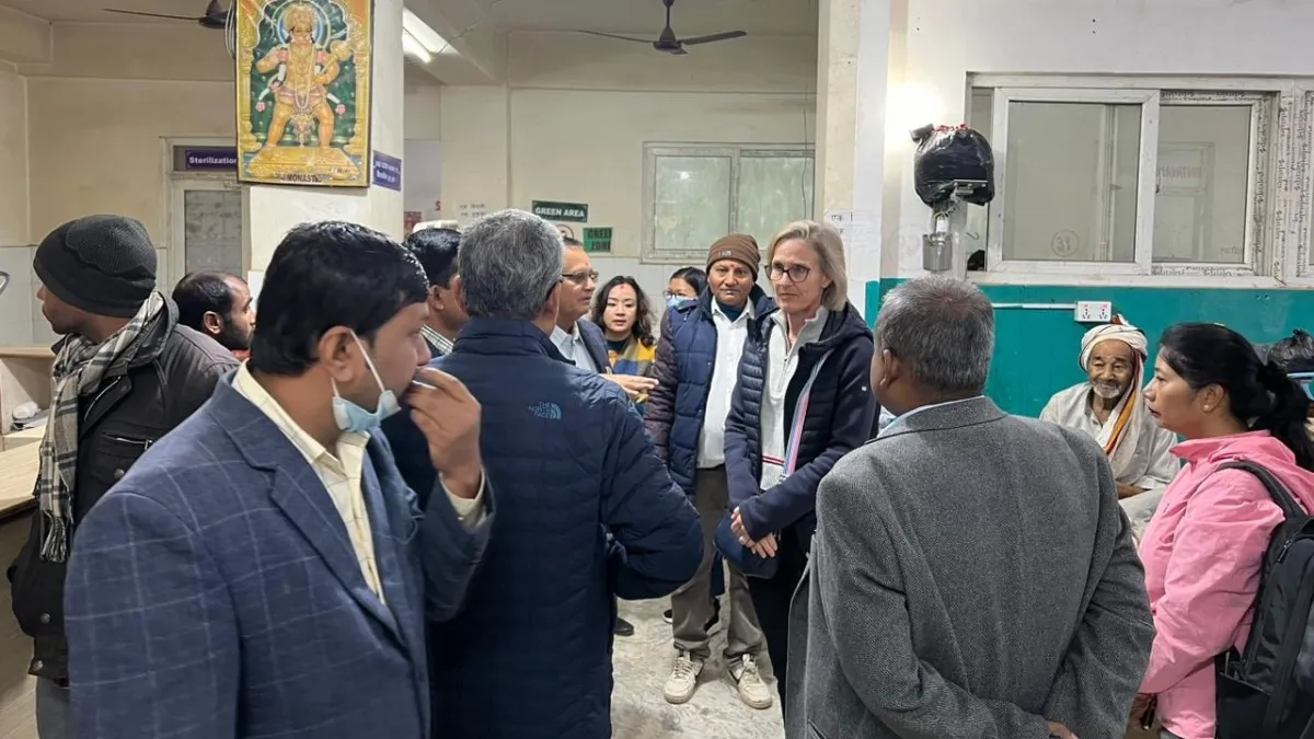 Group of health professionals meeting in a hospital in Nepal