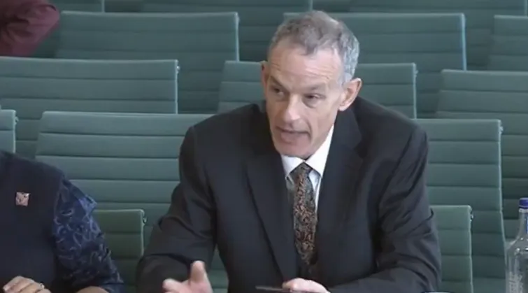 RCPCH President Professor Steve Turner giving evidence to the Tobacco and Vapes Public Bill Committee