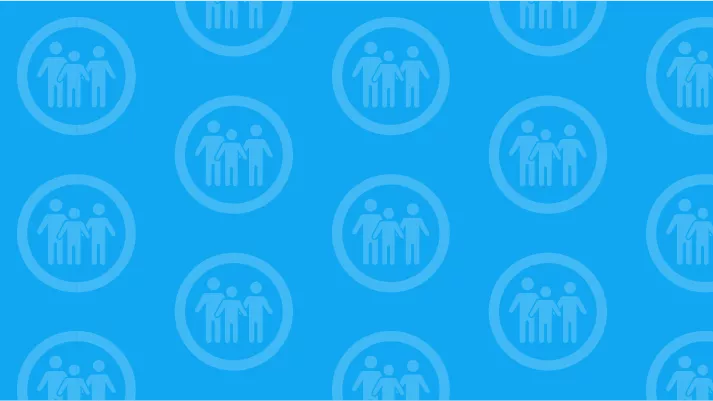 Repeated icon of family in a circle