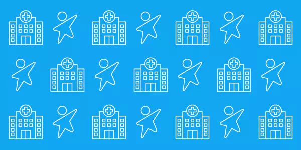 Repeated icons of 'dynamic child' and hospital