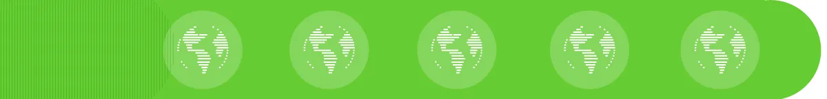 Repeated icon: Globe in green circle