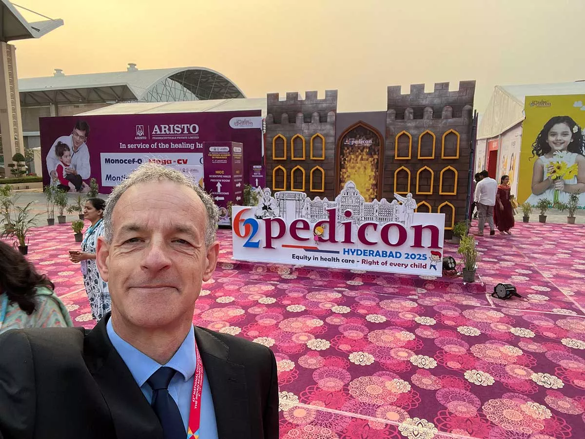 Steve Turner at PEDICON 2025, Hyderabad