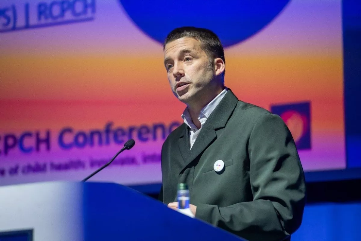 Head of Quality Improvement and patient safety Jonathan Bamber speaking at RCPCH Conference