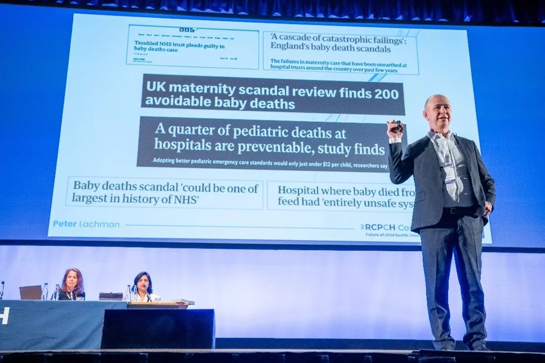 Professor Peter Lachman speaking at Conference 