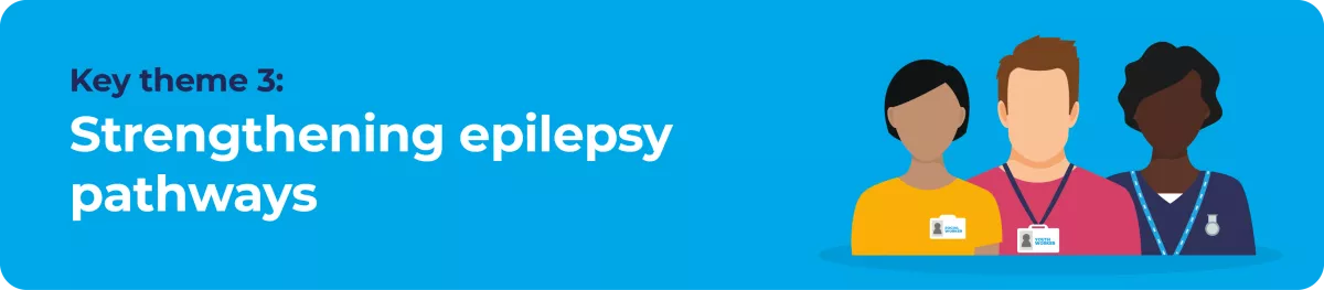 E12 Key theme 3: Strengthening epilepsy pathways.