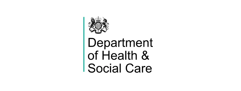 Logo: Department of Health & Social Care - with crest