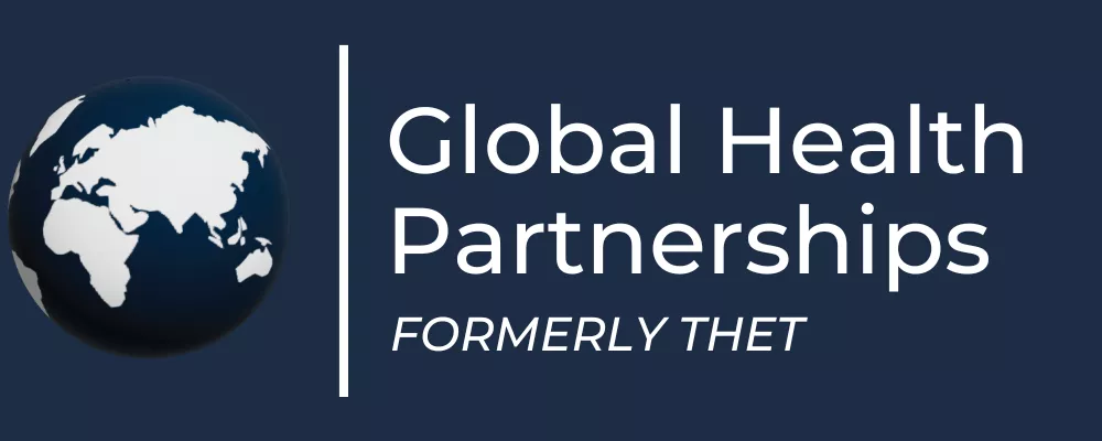 Logo: Globe + Global Health Partnerships, formerly THET