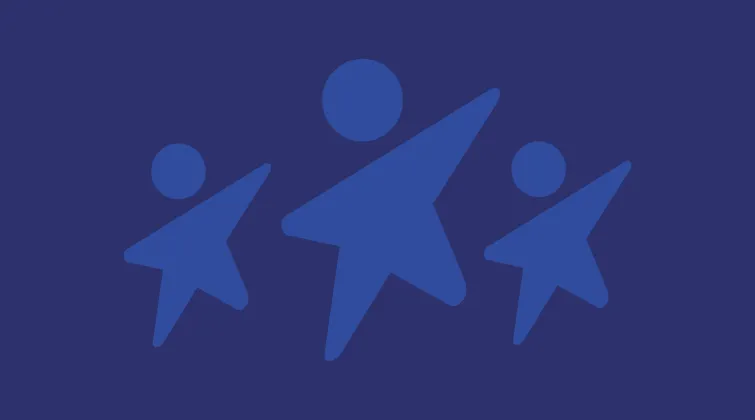 Three dynamic child icons