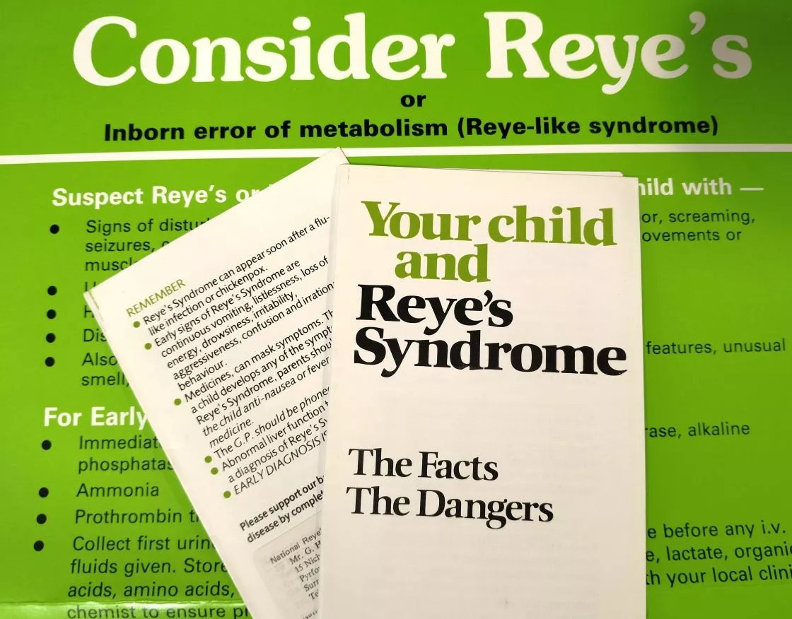 Leaflets about Reye's syndrome