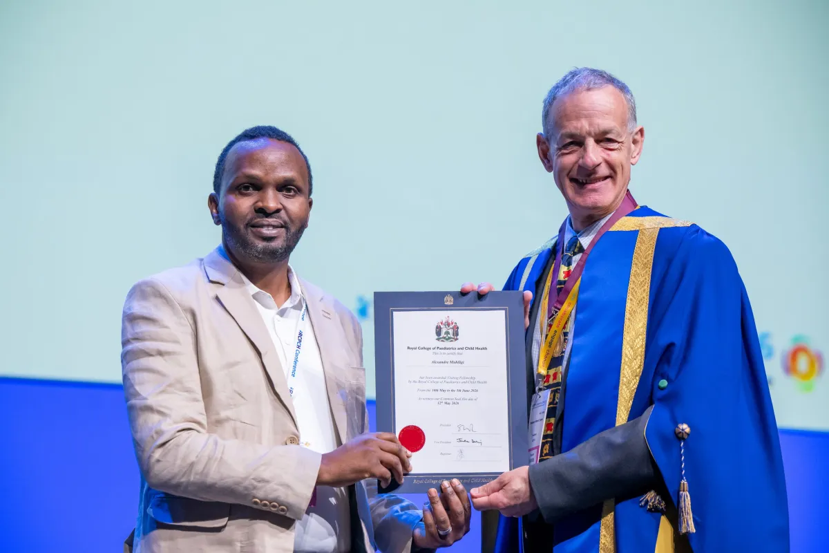 2026 Visiting Fellow Alexandre Mubiligi receives certificate