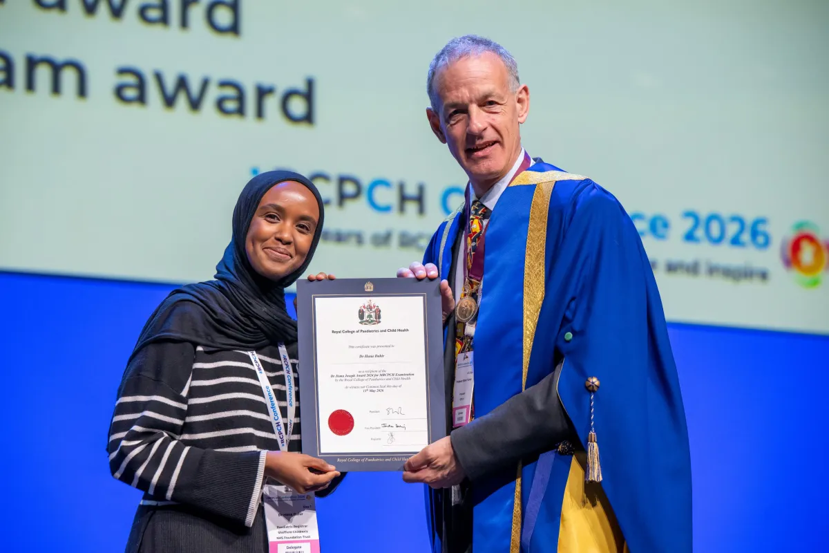 Dr Hana Dahir is awarded the 2024 Dr Jisma Joseph Award certificate