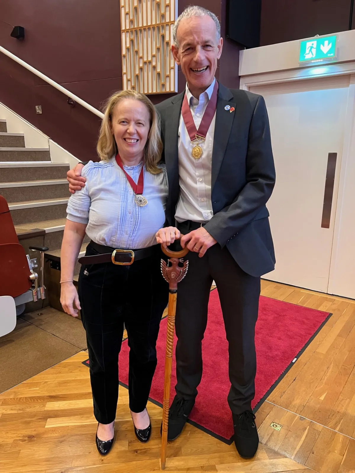 Dr Christine Findlay, SPS President, and Prof Steve Turner, RCPCH President
