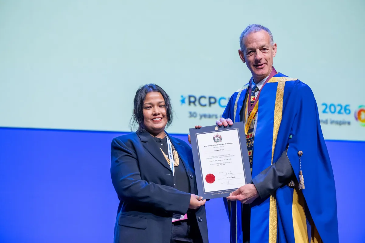 2026 Visiting Fellow Himangi Dayal accepts certificate
