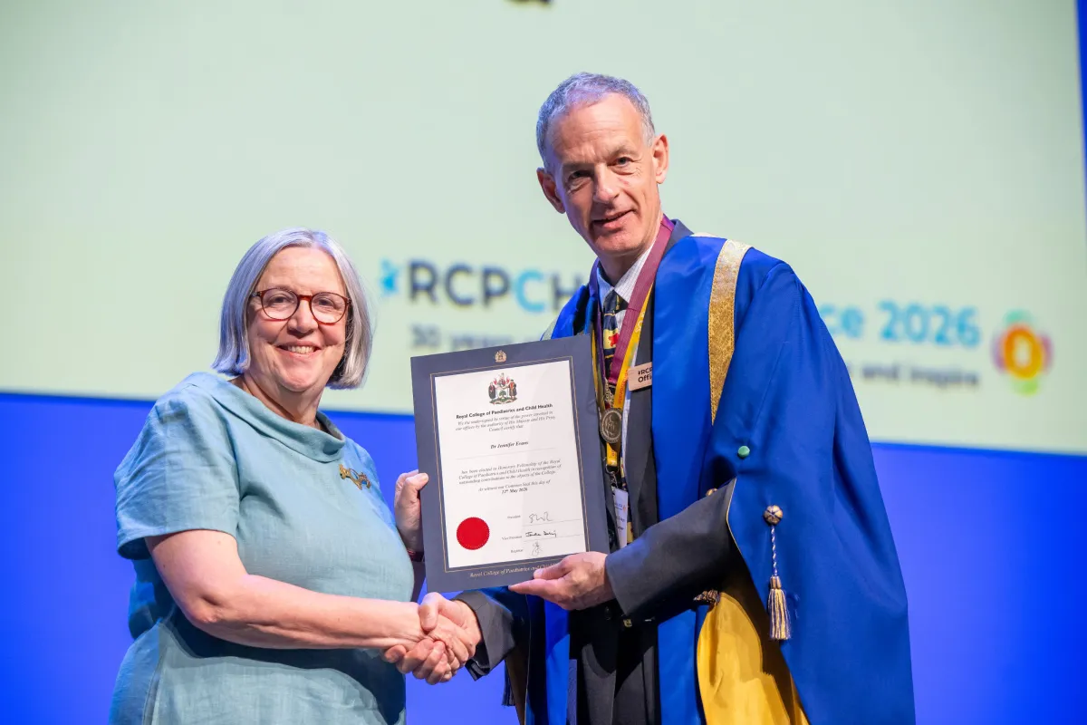 Dr Jennifer Evans awarded Honorary Fellow certificate