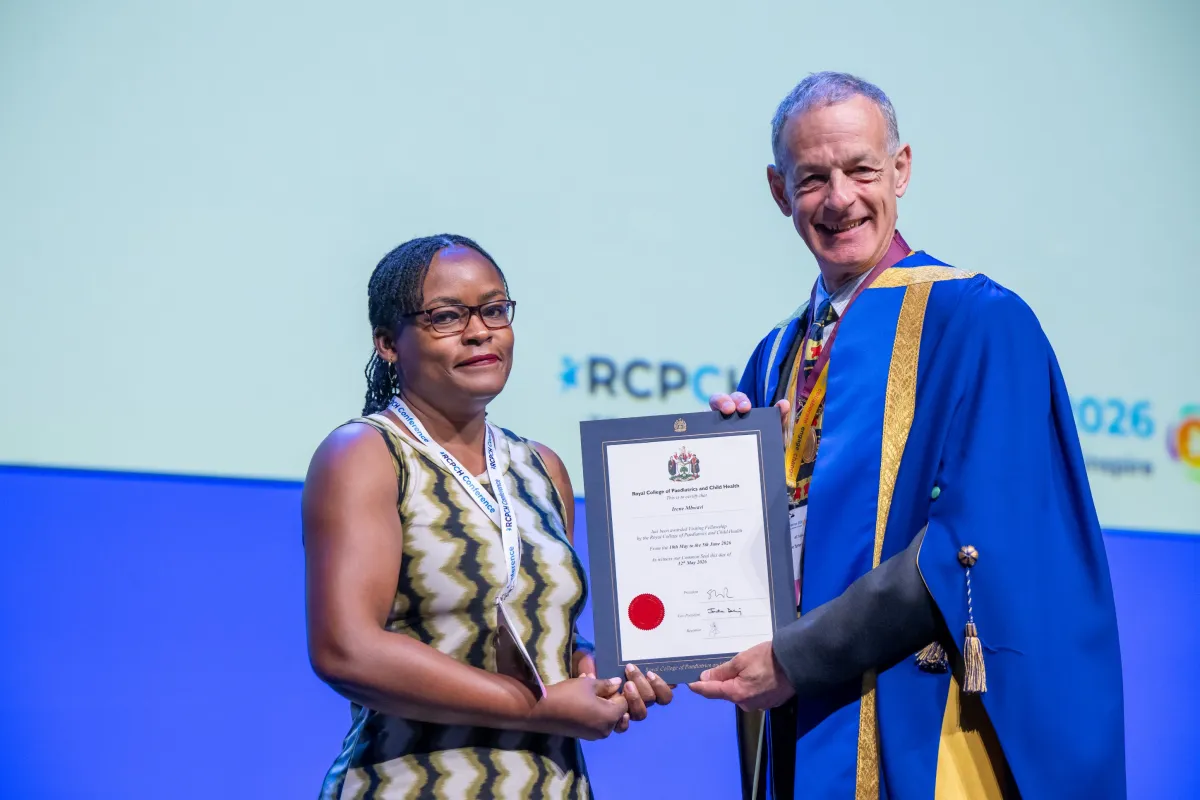 2026 Visiting Fellow Irene Mbwavi receives certificate