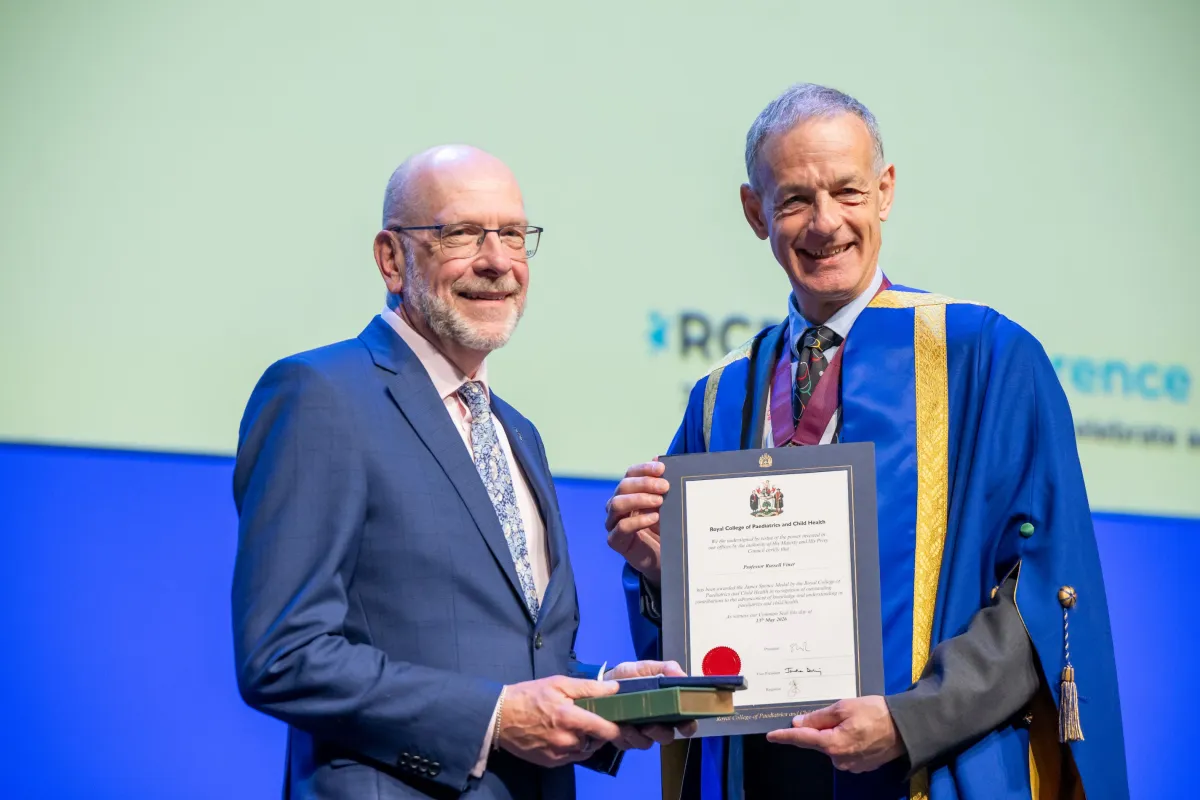 Professor Russell Viner is awarded the James Spence Medal Award