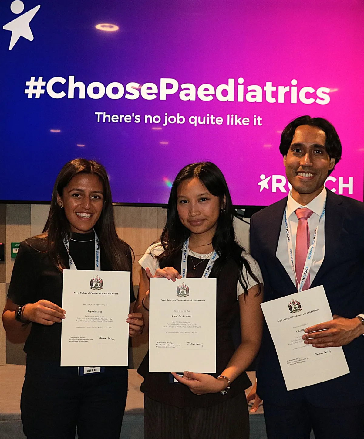 Tony Jackson Memorial Prize finalists pose with certificates