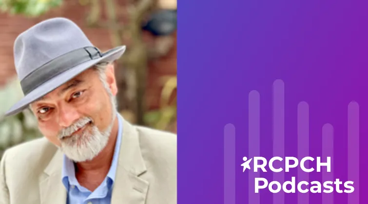 Photo of Nadeem Moghal, with RCPCH Podcasts 