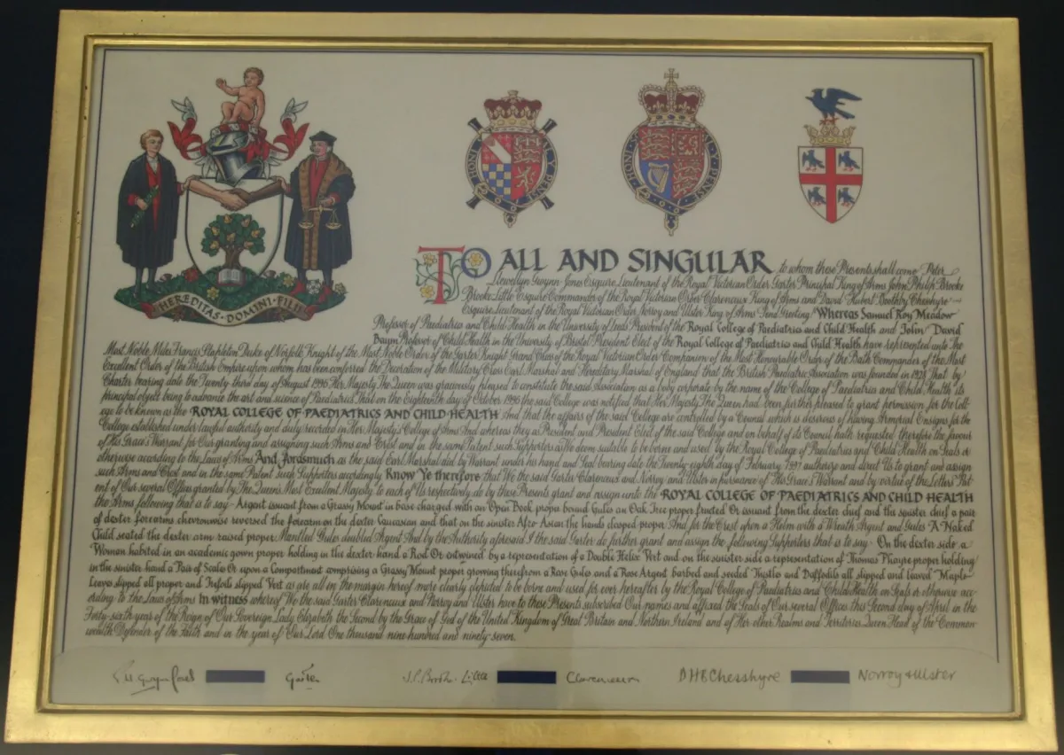 Royal Charter in Members' Room