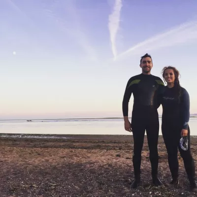 Dr Christina Tran on the beach