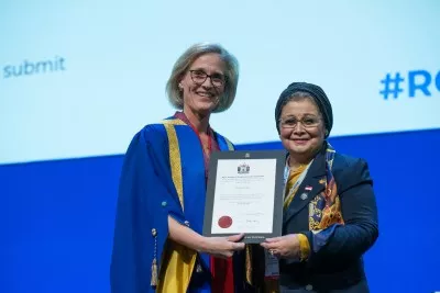 Dr Abla Al Alfy with Dr Camilla Kingdon - RCPCH Conference 2024